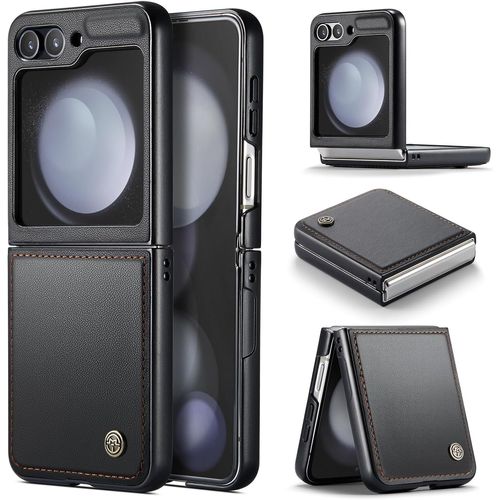 Kalanka-Coque Pour Samsung Z Flip 5 Étui Portefeuille Cover En Cuir Pu Wallet Avec Cartes Magnétique Et Rfid Protection Antivol Folio Housse Samsung Z Flip 5 Case, Noir