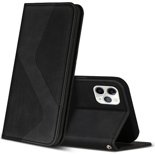 Aer-Coque Pour Iphone 11 Pro Max, Premium Étui Housse En Cuir De Protection Avec [Emplacements Cartes] [Magnetique], Clapet Folio Portefeuille Pour Iphone 11 Pro Max (Noir)