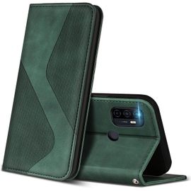 Kal-Coque Pour Oppo A53s / Oppo A53 2020, Premium Étui Housse En Cuir De Protection Avec [Emplacements Cartes] [Magnetique], Clapet Folio Portefeuille Pour Oppo A53s / Oppo A53 2020 (Vert)