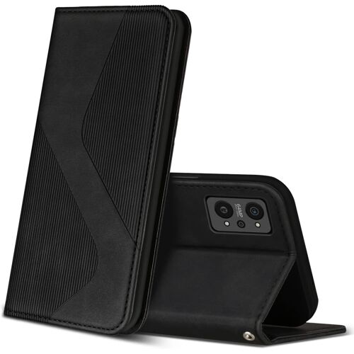 Coque Pour Realme Gt Neo 2, Premium Etui Housse En Cuir De Protection Avec [Emplacements Cartes] [Magnetique], Clapet Folio Portefeuille Pour Realme Gt Neo 2 (Noir)