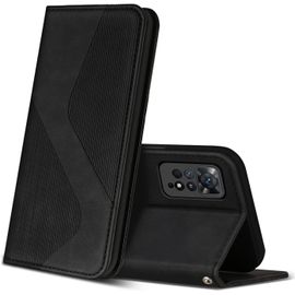 Kal-Coque Pour Xiaomi Mi 10 Lite 5g, Premium Étui Housse En Cuir De Protection Avec [Emplacements Cartes] [Magnetique], Clapet Folio Portefeuille Pour Xiaomi Mi 10 Lite 5g (Rouge)