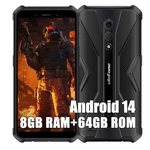 Ulefone Armor X12 Pro 4G Téléphone Portable Incassable,8Go+64Go X12Pro Noir