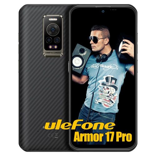 Ulefone Armor 17 Pro 4G Téléphone Portable Incassable,13Go+256Go Noir