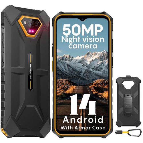 Ulefone Armor X13 4G Téléphone Portable Incassable,12Go+64Go Orange