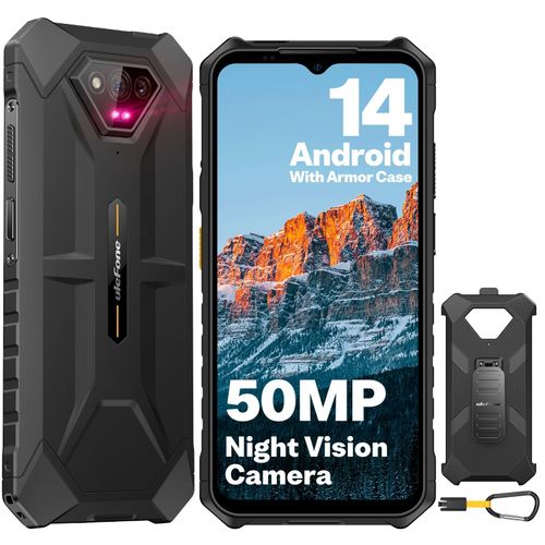 Ulefone Armor X13 4G Téléphone Portable Incassable,12Go+64Go Noir