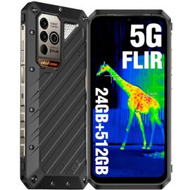 Ulefone Power Armor 18T Ultra 5G Téléphone Portable Incassable, Caméra Thermique, 24Go+512Go Noir
