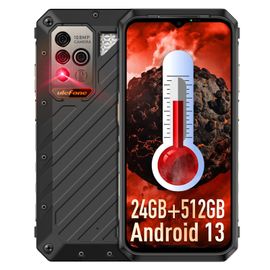 Ulefone Power Armor 18 Ultra 5G Téléphone Portable Incassable,24Go+512Go Noir