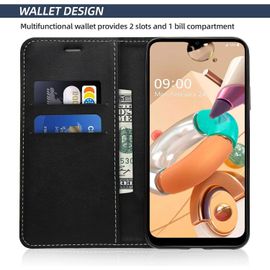 Coque Pour Samsung Galaxy S10 Plus, Portefeuille Etui En Cuir Pu, Magnétique Protection Housse Coque Pour Galaxy S10 Plus, Noir