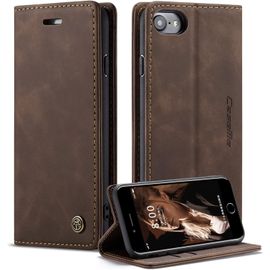 Kal-Coque Pour Iphone 6 / 6s Pochette, Etui Protection Housse Premium En Cuir Pu,Etui À Rabat Pochette De Portefeuille Étui Pour Iphone 6 / 6s Case, Café