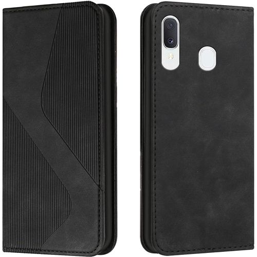 Sjzg-Coque Pour Samsung Galaxy A20e/A10e, Etui Samsung A20e Cuir, Housse En Cuir Samsung A10e, Cuir Portefeuille Housse Avec Magnétique Flip Étui À Rabat Case Etui Samsung A20e/A10e (Noir)