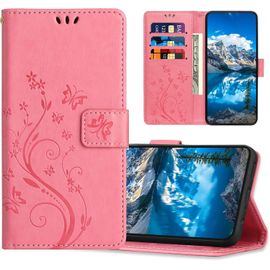 Kal-Coque Pour Samsung Galaxy A5 2017, Housse En Cuir Pu Avec Fonction De Support, Etui À Rabat Portefeuille Coque Compatible Avec Samsung A5 2017, Rose