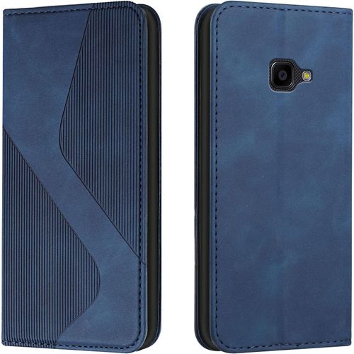 Kal-Coque Pour Samsung Galaxy Xcover 4/4s, Etui 4/4s Cuir, Housse En Cuir Avec Magnétique Flip Étui À Rabat Case (Bleu), (Mgp-Hx-Spu-Xc4-07140298)