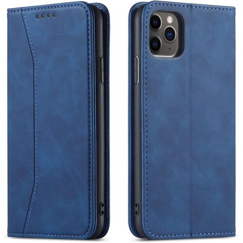 Kal-Coque Pour Iphone 11 Pro Max (6,5 Pouces), Pu Cuir Portefeuille Housse Magnétique Flip Pochette Étui À Rabat Case Avec Antichoc Tpu Housse Emplacements Cartes] Fonction Support] (Bleu)