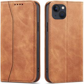 Fabur-Coque Pour Iphone 13 Mini (5,4 Pouces), Pu Cuir Portefeuille Housse Magnétique Flip Pochette Étui À Rabat Case Avec Antichoc Tpu Housse [Emplacements Cartes] [Fonction Support] (Kaki)