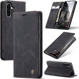 SJZG-Coque Pour Samsung Galaxy A56 Pochette, Etui Protection Housse Premium En Cuir Pu, Etui À Rabat Pochette De Portefeuille Étui Pour Galaxy A56 Case, Noir