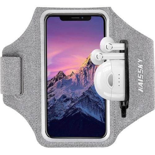 Kal-Brassard De Sport Avec Poche Écouteur, Brassard Sport Pour Iphone 16 Pro Max 15 Pro 14 13 Plus 12 11, Brassard Telephone Smartphone Running Brassard Pour Jogging Cyclisme Randonnée