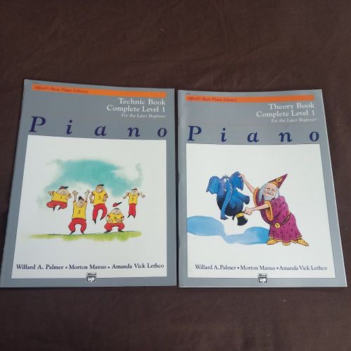 Alfred'S Basic Piano Livrary. Level 1 - 2 Volumes : Theory Book + Technic Book