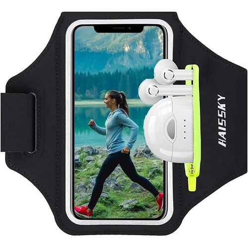 Kalanka-Brassard Telephone Sport Universel Porte Telephone Course A Pied Avec Pochette D'écouteurs Brassard Running Jogging Pour Iphone 15 14 13 12 Pro Max Samsung Galaxy S22 Huawei Xiaomi Jusqu'à 6,