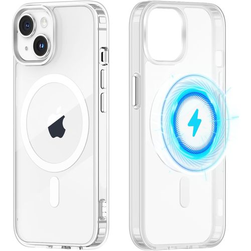 Coque Pour Iphone 14 Compatible Magsafe Transparent