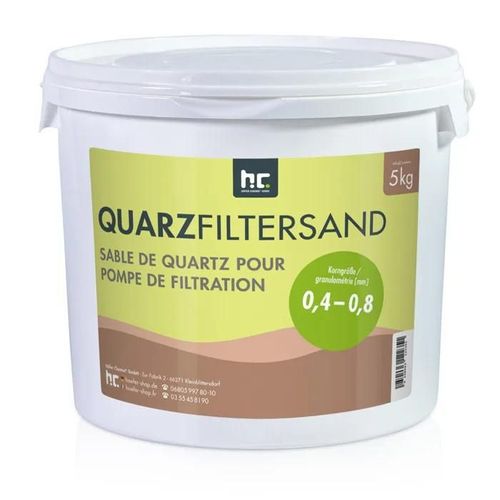 Sable de Quartz Premium - Höfer Chemie - 5 kg - 0,4-0,8 mm - Filtration Efficace - Utilisation Responsable
