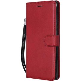 Sjzg-Coque Pour Galaxy Note 9, Pu En Cuir Coque Portefeuille Étui Housse, Design Classique Tpu Coque Pour Samsung Galaxy Note 9 - Rouge