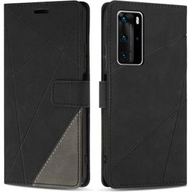 Tianyi-Coque Pour Huawei P40 Pro / P40 Pro Plus, Protection Housse Etui En Cuir Pu Portefeuille Avec Emplacements Cartes Et Fonction Support Pour Huawei P40 Pro / P40 Pro Plus, Noir