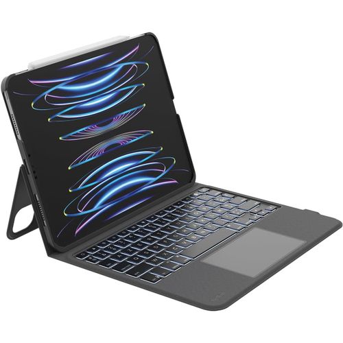 Belkin Everyday - Clavier et étui (étui de protection) - avec support - avec pavé tactile - rétroéclairé - sans fil - Bluetooth - AZERTY - Français - pour Apple 10.9-inch iPad Air (4ème...