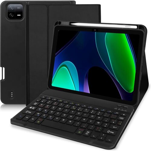 Keyboard Case For Xiaomi Pad 6/Pad 6 Pro, Azerty Keyboard Case Compatible With Xiaomi Pad 6/Xiaomi Pad 6 Pro 11 Inch 2023, Protection Case For Xiaomi Pad 6/Xiaomi Pad 6 Pro 11 Inches