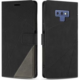 Kal-Coque Pour Samsung Galaxy Note 9, Protection Housse Etui En Cuir Pu Portefeuille Avec Emplacements Cartes Et Fonction Support Pour Samsung Note 9, Noir