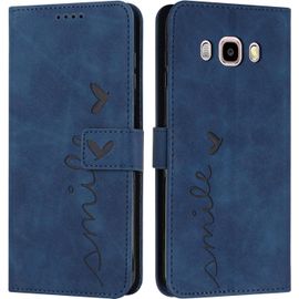 Kal-Coque Pour Samsung Galaxy J5 2016 / J510, Étui Housse En Cuir Pu Samsung J5 2016 / J510, Magnetique Flip [Pochette De Portefeuille], Etui De Protection Pour Samsung J5 2016 / J510 (Bleu)