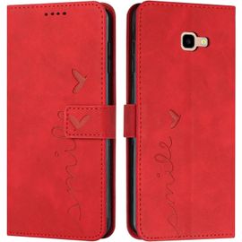 Kalanka-Coque Pour Samsung Galaxy A5 2017 / A520, Étui Housse En Cuir Pu Samsung A5 2017 / A520, Magnetique Flip [Pochette De Portefeuille], Etui De Protection Pour Samsung A5 2017 / A520 (#Rouge)