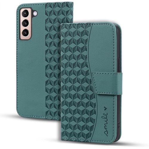 Coque Pour Samsung Galaxy S24 Étui Haute Qualité Cuir Pu Magnétique Protection Housse Avec Fente Pour Carte Pour Galaxy S24 - Vert