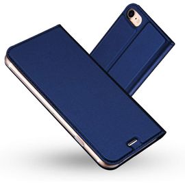 Coque Iphone Se 2020, Ultra Mince En Cuir Pu Premium Housse À Rabat Portefeuille Coque [Antichoc Tpu] [Fente Pour Carte] [Fermoir Magnétique] Pour Iphone Se 2020 (4,7 Pouces) (Bleu[Wke04245]
