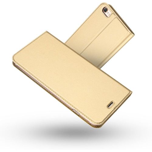 Ayu-Coque Iphone 6 Plus,Coque Iphone 6s Plus,Ultra Mince En Cuir Pu Premium Housse À Rabat Portefeuille Coque Étui De Protection Bumper Folio À Clapet Pour Apple Iphone 6s Plus/Iphone 6 Plus (Or)