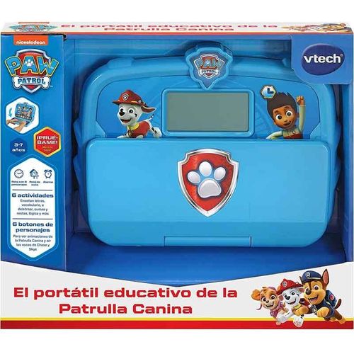 Paw Patrol-Ordinateur Portable 2 En 1 Avec Des Personnages Réels! 20x25x5 Cm
