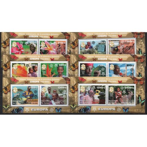 Guinée Timbre Europa 1956-2006