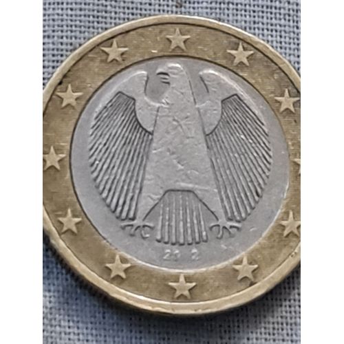 1 Euro Allemagne Rare Date Fautée