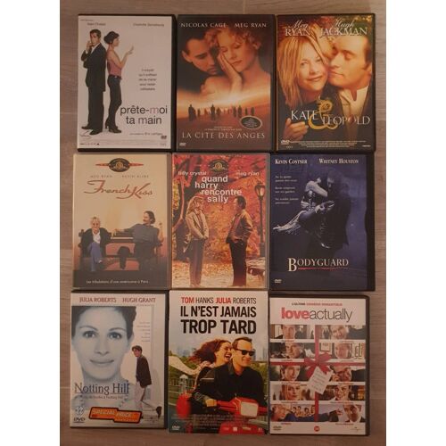 Lot De 9 Dvds Comedie Romantique