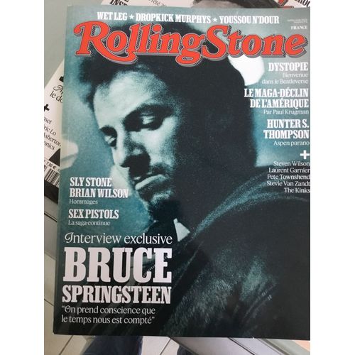 Rolling Stone 174 Bruce Springsteen Sex Pistols Sly Stone Brian Wilson Wet Leg Youssouf Dour Laurent Garnier Pete Townshend The Kinks Jay Buchanan Supplement V And B Fest