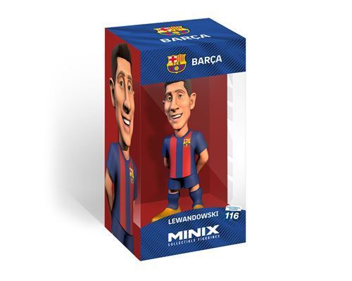 Figurine Minix Fc Barcelone Lewandowski 9 12 Cm