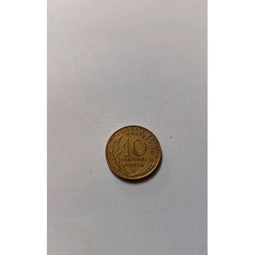 Piece 10 Centimes Francs 1968
