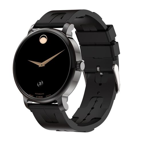 Montre Connectée Écran AMOLED Oxymètre Étanche Autonomie 15 Jours Noir YONIS