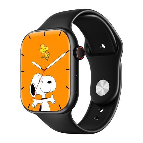 Montre Connectée Sportive 2.2 Pouces Moniteur Santé Bluetooth Appels étanche Noir YONIS