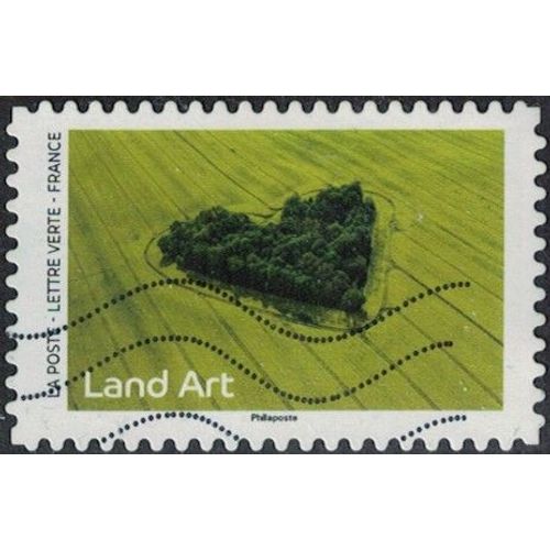 France 2024 Oblitéré Used Land Art Vue Aérienne D'un Bosquet En Forme De Coeur Y&t Fr 2381