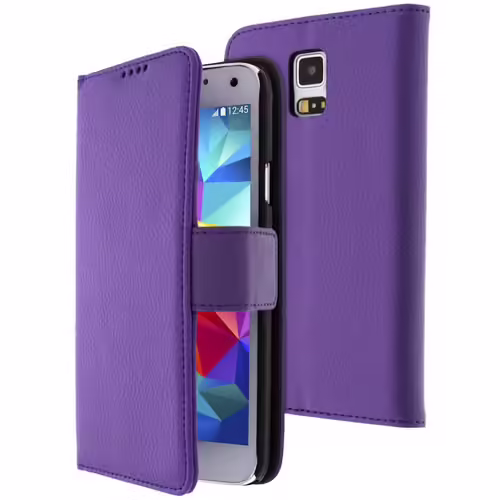 Étui Galaxy S5 , Galaxy S5 Neo Avec Coque Interne En Silicone Gel - Violet