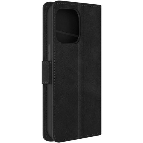 Étui Pour Iphone 15 Pro Max Portefeuille Support Vidéo Collection Pocket Noir