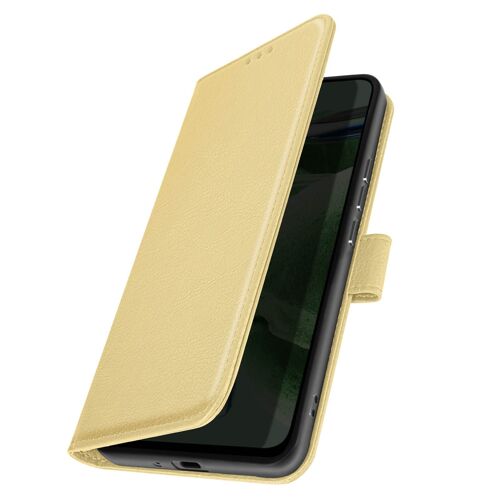 Étui Pour Iphone 6 Plus Et 6s Plus Portefeuille Et Support Vidéo Dorée