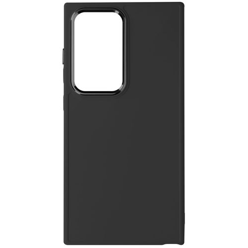 Coque Pour Samsung Galaxy S24 Ultra Rigide Contour Caméra Métallisé Noir