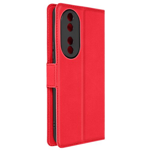 Étui pour Honor 90 Porte-carte Support Wallet Slim Rouge