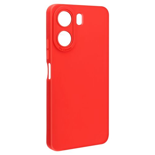 Coque pour Xiaomi Redmi 13C Silicone Mat Protection Caméra Rouge